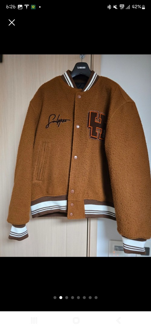 솔리드옴므 바시티 자켓